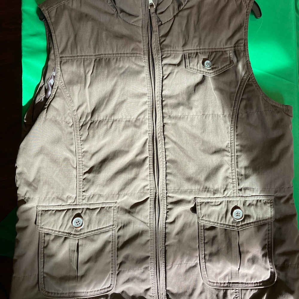 Tan Biaggini Utility Vest with Pockets